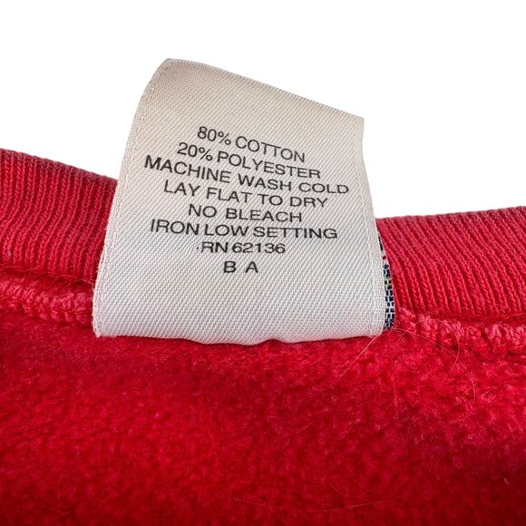 Guess USA vintage Red Crewneck Sweatshirt XL Cotton Blend - Picture 3 of 6